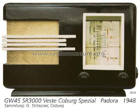 Veste Co.Spez. GW45 SR3000; Padora GmbH, Josef (ID = 2124) Radio