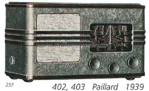 403 ; Paillard AG; St. (ID = 711485) Radio