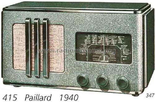 415; Paillard AG; St. (ID = 2156) Radio