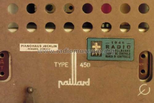 450D; Paillard AG; St. (ID = 1160096) Radio