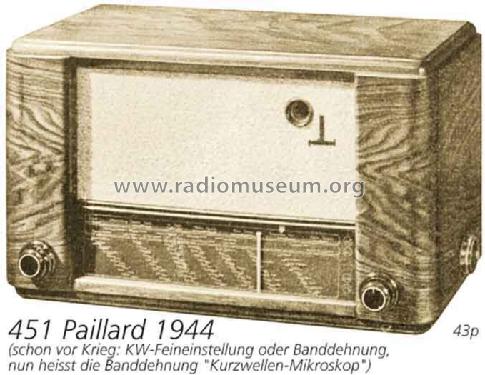 451A; Paillard AG; St. (ID = 2165) Radio