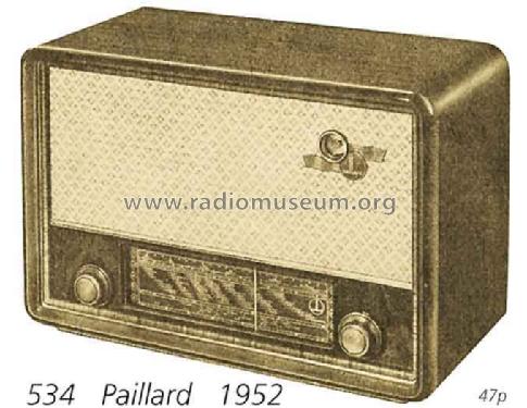 534FM; Paillard AG; St. (ID = 711537) Radio