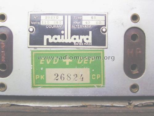 59; Paillard AG; St. (ID = 644000) Radio
