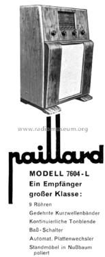 7604L; Paillard AG; St. (ID = 2423606) Radio