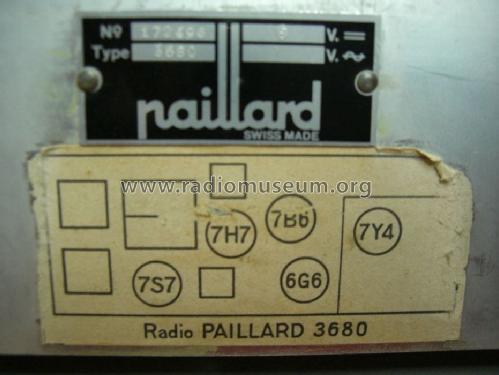 Exportmodell 3680B; Paillard AG; St. (ID = 1231006) Radio