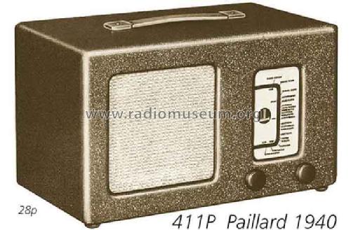 Koffer-Radio 411P; Paillard AG; St. (ID = 2151) Radio