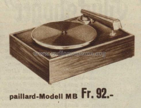 MB; Paillard AG; St. (ID = 1005865) Sonido-V