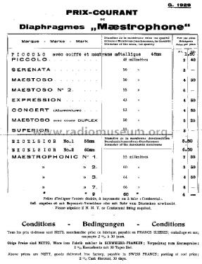 Reproducer Excelsior No 1; Paillard AG; St. (ID = 1665454) Micrófono/PU