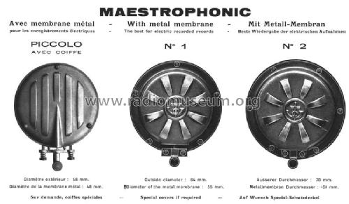 Reproducer Maestrophonic No 2; Paillard AG; St. (ID = 1665441) Micrófono/PU