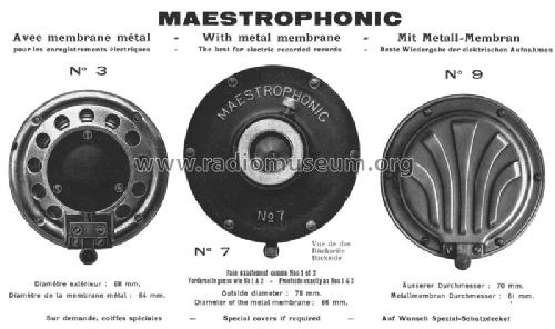 Reproducer Maestrophonic No 7; Paillard AG; St. (ID = 1665443) Micrófono/PU