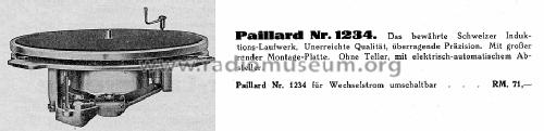 Induction Motor No. 120; Paillard AG; St. (ID = 1552055) Diverses