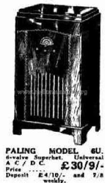 Paling Model 6U ; Paling, WH, & Co.; (ID = 1836584) Radio