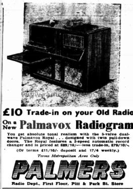 Palmavox Royal ; Palmavox Brand, F.J. (ID = 2416961) Radio