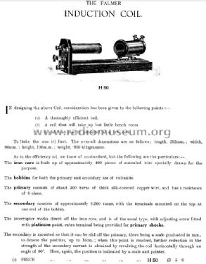 Induction Coil H 50; Palmer London Ltd., (ID = 1131703) Equipment