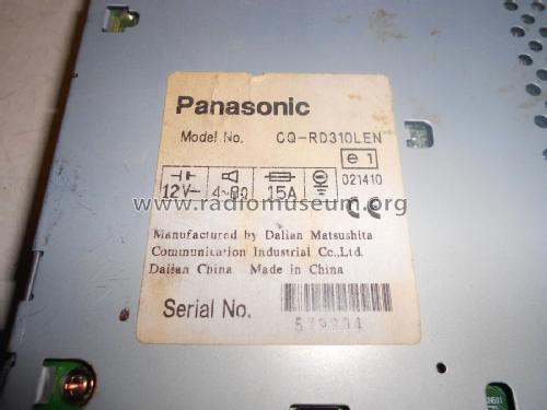 Cassette Player / RDS Receiver CQ-RD310LEN; Panasonic, (ID = 2370775) Car Radio