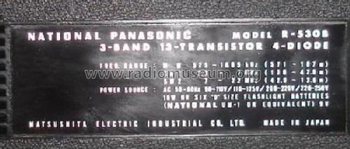 Cassette / Radio AC-Battery Solid State R-530B; Panasonic, (ID = 1942172) Radio