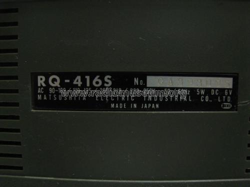 Cassette Recorder RQ-416S; Panasonic, (ID = 2025252) Ton-Bild