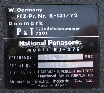 National Panasonic CB Handfunkgerät RJ-27E; Panasonic, (ID = 1717422) Citizen