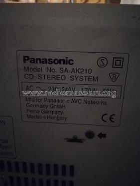 CD Stereo System SA-AK210; Panasonic, (ID = 2727716) Radio