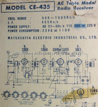 National Super-Het CE-435; Panasonic, (ID = 2266047) Radio