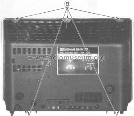 Color Television TC-872UM Ch= PBX-M8A2; Panasonic, (ID = 1974585) Televisión