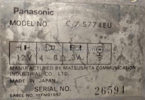 Bantam - The Supreme Series CQ-S774EU; Panasonic, (ID = 3097475) Car Radio