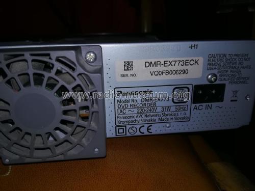 DVD Recorder DMR-EX773; Panasonic, (ID = 2605879) Ton-Bild
