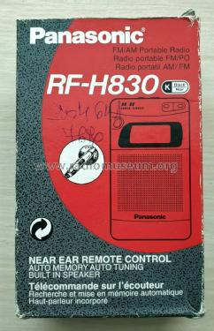 FM/AM Portable Radio RF-H830; Panasonic, (ID = 2755388) Radio