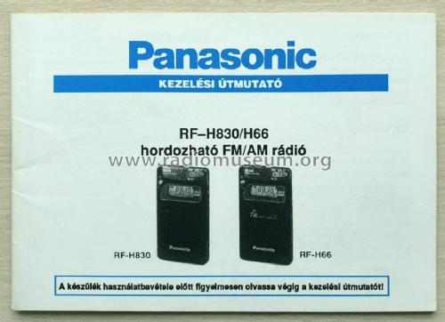 FM/AM Portable Radio RF-H830; Panasonic, (ID = 2755391) Radio