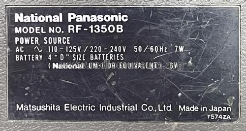 FM/AM 5-Band RF-1350B; Panasonic, (ID = 3007058) Radio