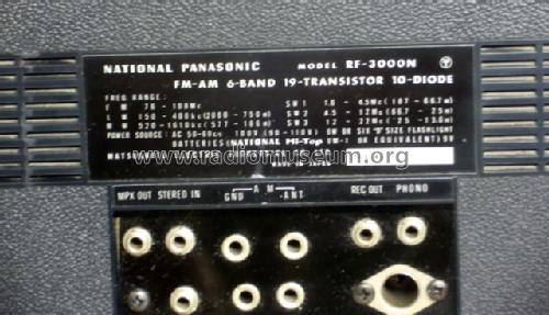 FM-AM 6-Band Radio RF-3000N; Panasonic, (ID = 1719115) Radio