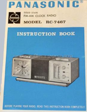 FM-AM Clock Radio 7-Transistor 6-Diode RC-7467; Panasonic, (ID = 1653788) Radio