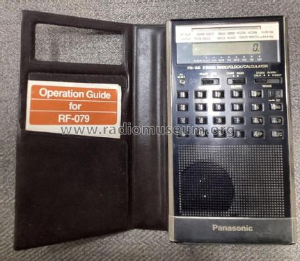 FM-AM Portable Radio with Clock/Calculator RF-079; Panasonic, (ID = 2896198) Radio