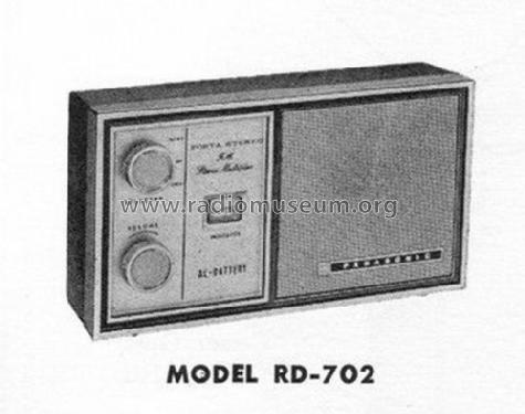 FM Multiplex Stereo Portable RD-702; Panasonic, (ID = 1595458) Verst/Mix