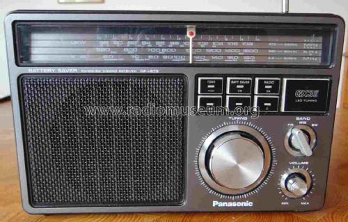 FM-MW-SW 3-Band Receiver RF-1403JBS; Panasonic, (ID = 2819012) Radio