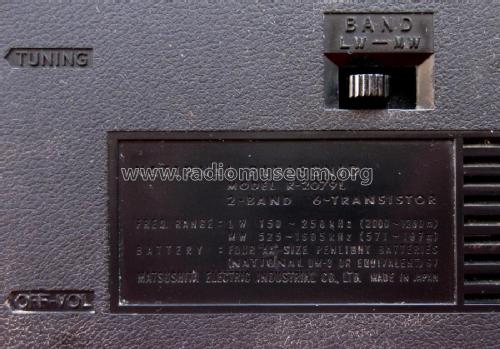 LW-MW All Transistor R-2079L; Panasonic, (ID = 2798688) Radio