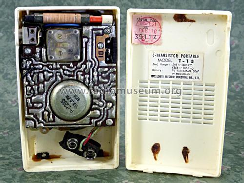 Matsushita 6 Transistor T-13 Radio Panasonic, Matsushita