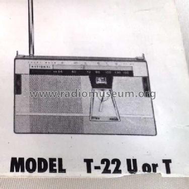 National 8 Transistor 2 Band T-22T; Panasonic, (ID = 2302127) Radio