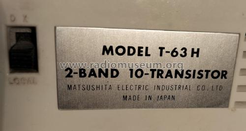 National 2-Band 10-Transistor T-63 H; Panasonic, (ID = 2824876) Radio