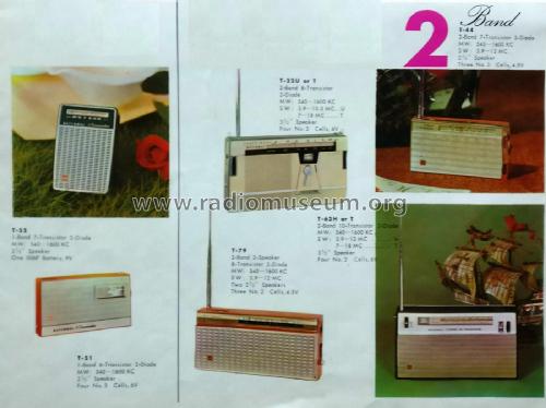 National 6-Transistor Portable T-51; Panasonic, (ID = 2344688) Radio