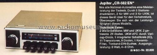 National Jupiter CR562EN; Panasonic, (ID = 2178225) Car Radio