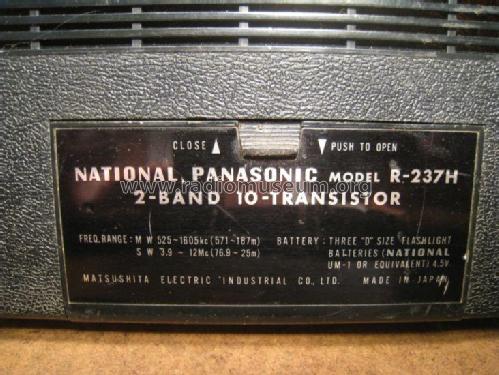 National Panasonic 2 Band 10-Transistor R-237H; Panasonic, (ID = 1822662) Radio