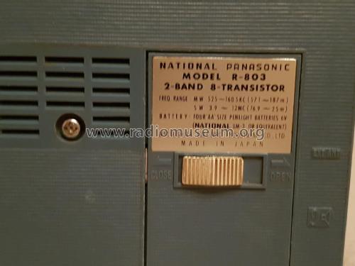 National Panasonic 2 Band 8 Transistor R-803; Panasonic, (ID = 2612068) Radio