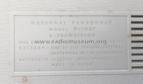 National Panasonic 6-Transistor R-1057; Panasonic, (ID = 2945836) Radio