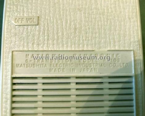 National Panasonic All Transistor R-103; Panasonic, (ID = 2549673) Radio