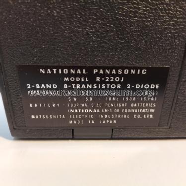 National Panasonic 'Panasonic 8' R-220J; Panasonic, (ID = 2738323) Radio