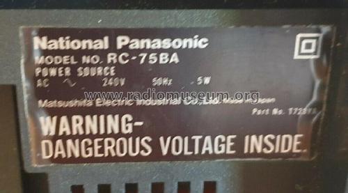 National Panasonic RC-75BA; Panasonic, (ID = 2622745) Radio