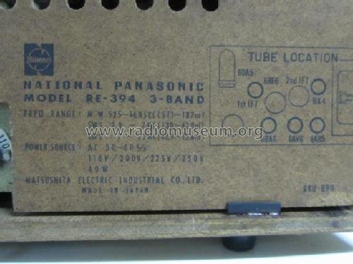 National Panasonic RE-394; Panasonic, (ID = 2066745) Radio