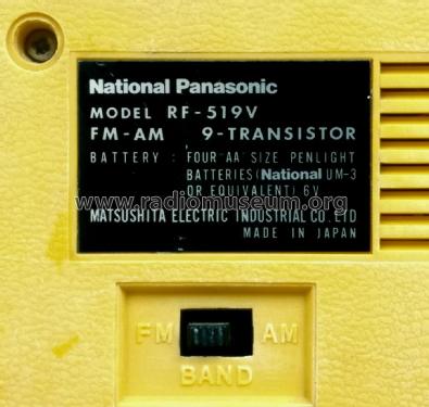 National Panasonic RF-519 V; Panasonic, (ID = 2278214) Radio