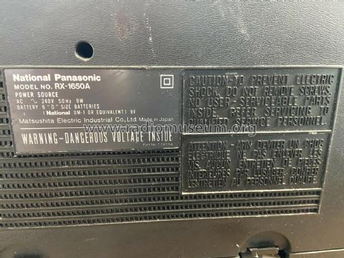 National Panasonic RX-1650A; Panasonic, (ID = 2628109) Radio